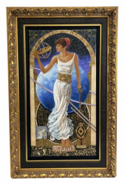 Nixon Urania-Uranus Embellished Giclee On Canvas: IMPORTANT NOTE: Please be advised that we offer reasonably priced in-house shipping, but you must select Arrange My Own Shipping as part of your post-auction invoice options. Peter Nixon