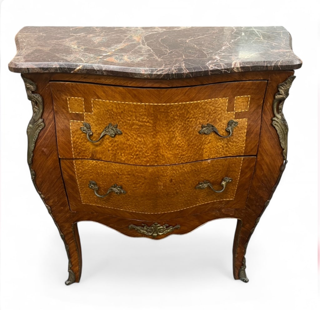 French Louis XV Style Bombe Commode (1 of 13)