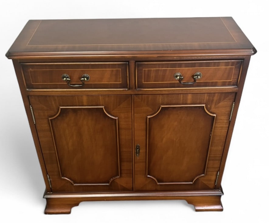 English Mahogany Veneer Two Door Server (1 of 10)