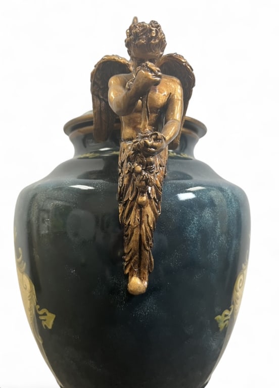 French Rococo Style Lidded Urn - 11