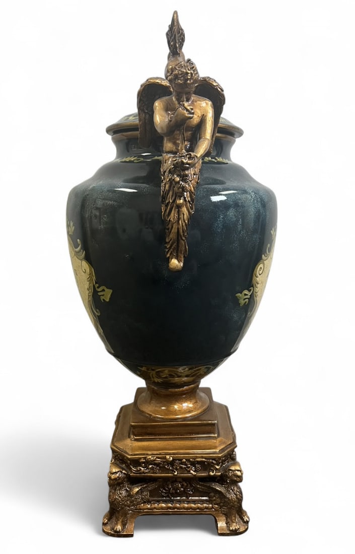 French Rococo Style Lidded Urn - 2
