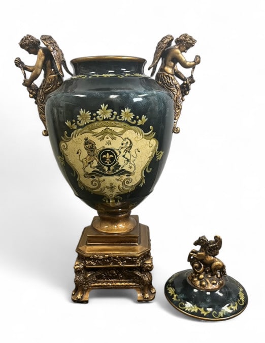 French Rococo Style Lidded Urn - 7