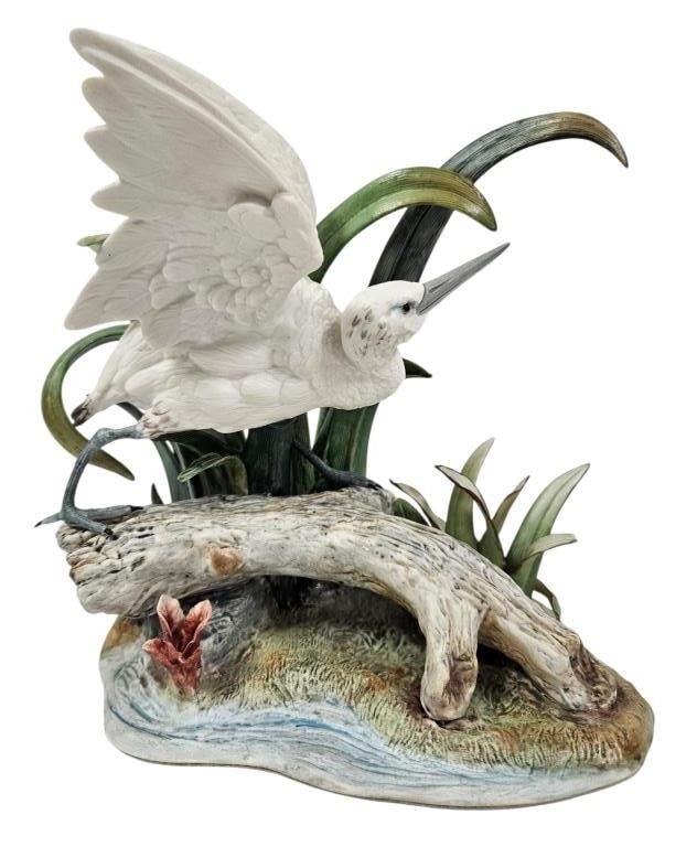 Rare Vintage Cybis #12 Little Blue Heron Sculpture (1 of 10)