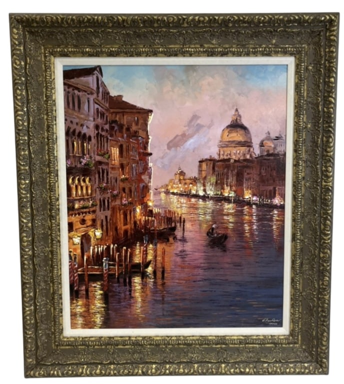Sam Park Grand Canal Embellished Giclee On Canvas (1 of 11)