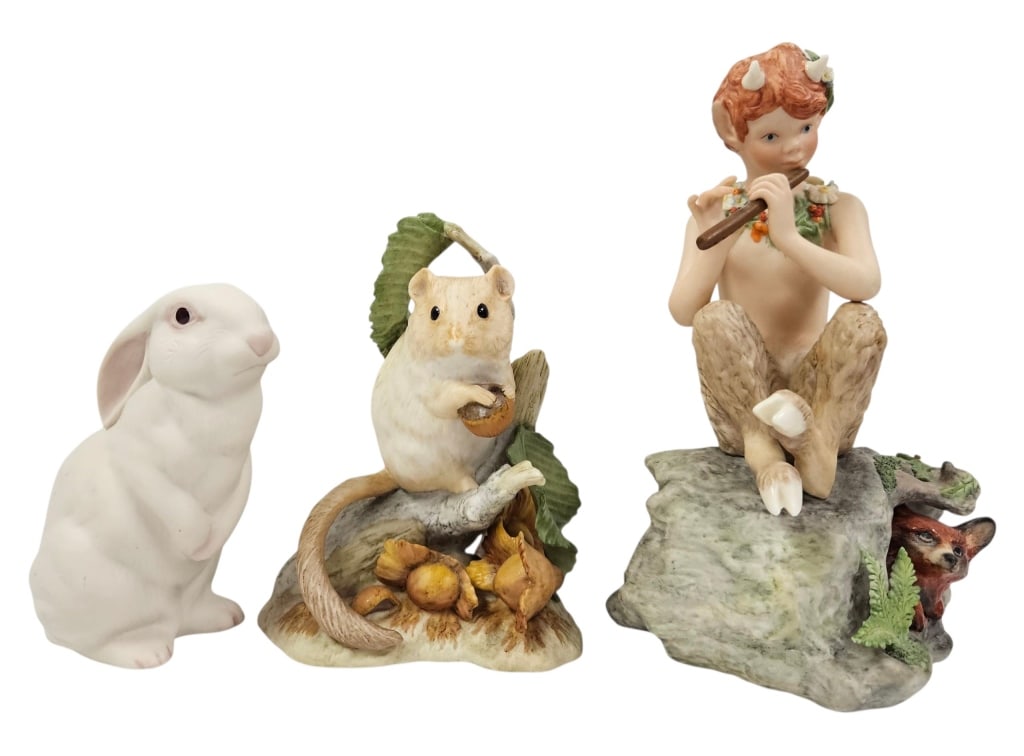 Vintage Cybis Porcelain Figurine Group: IMPORTANT NOTE: Please be advised that we offer reasonably priced in-house shipping, but you must select Arrange My Own Shipping as part of your post-auction invoice options. Vintage Cybis porcelain b