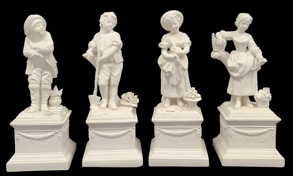 The Four Seasons 11" French Porcelain Figures (1 of 11)