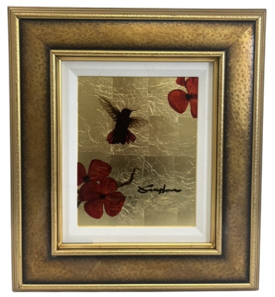 Patrick Guyton Mixed Media Mini Bird Series (Gold) (1 of 9)