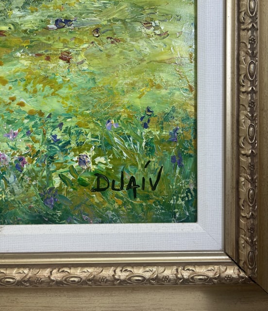 Duaiv "Impression Au Bond De Letang" Oil On Canvas - 10