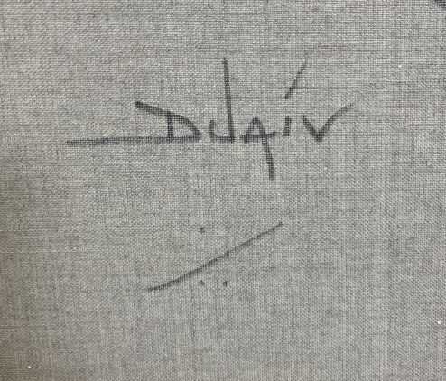 Duaiv "Impression Au Bond De Letang" Oil On Canvas - 13