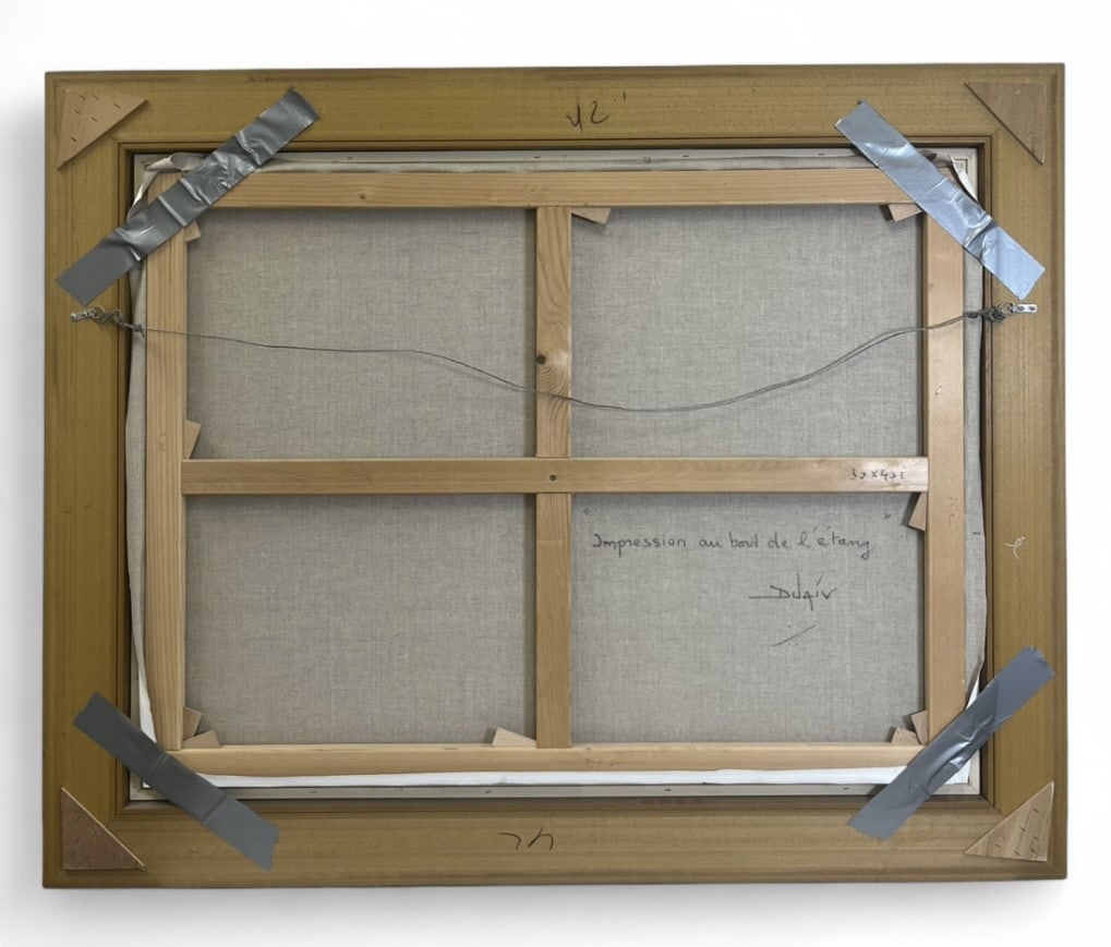 Duaiv "Impression Au Bond De Letang" Oil On Canvas - 15