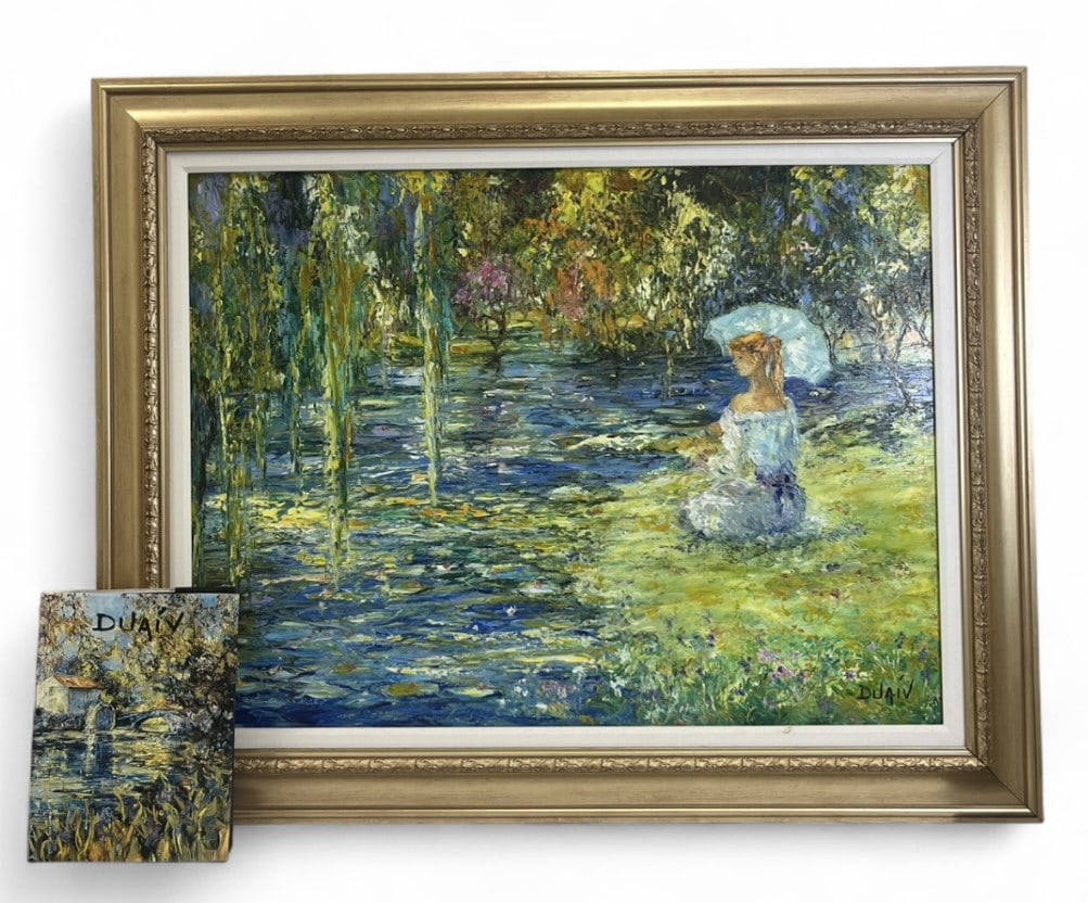 Duaiv "Impression Au Bond De Letang" Oil On Canvas - 3
