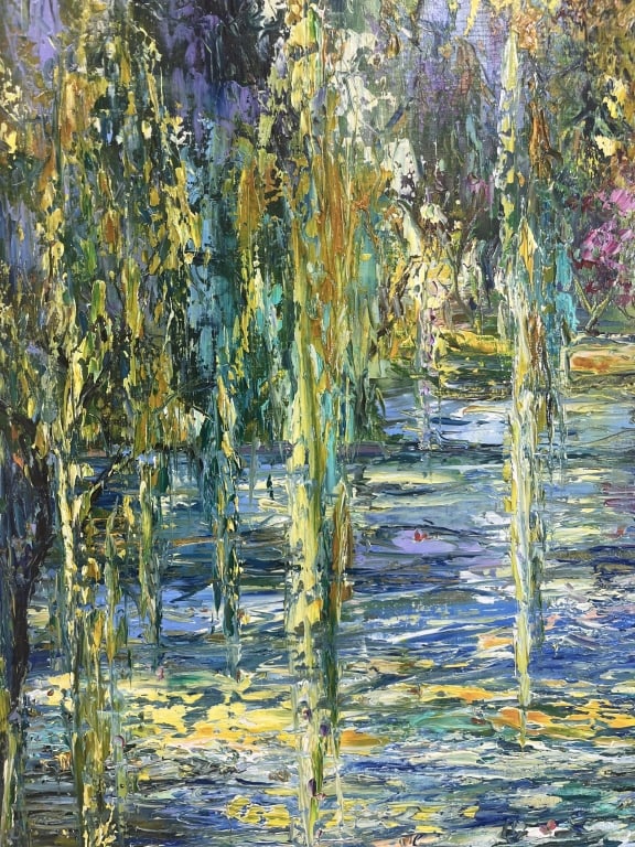 Duaiv "Impression Au Bond De Letang" Oil On Canvas - 6