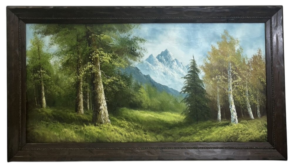 Unsigned Original Landscape Oil Painting On Canvas (1 of 13)