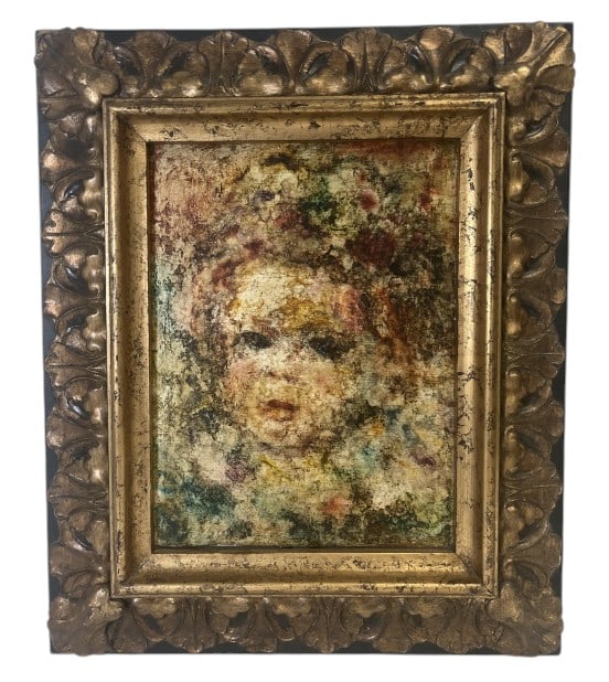 Impressionistic Child Portrait Oil On Canvas (1 of 12)