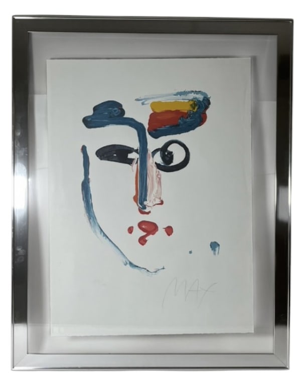 Peter Max "Visage" Limited Edition Lithograph (1 of 15)