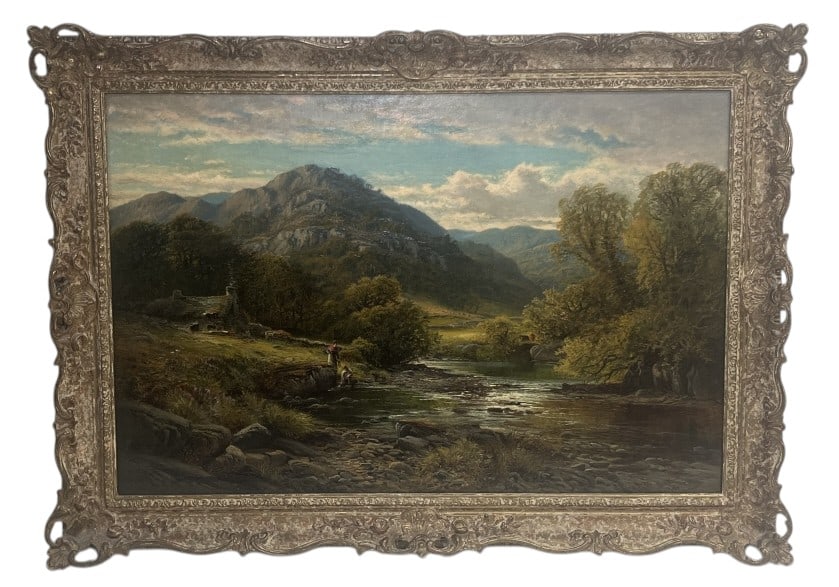 Alfred Augustus Glendening Sr. 1914 Oil On Canvas: IMPORTANT NOTE: Please be advised that we offer reasonably priced in-house shipping, but you must select Arrange My Own Shipping as part of your post-auction invoice options. Alfred Augustus
