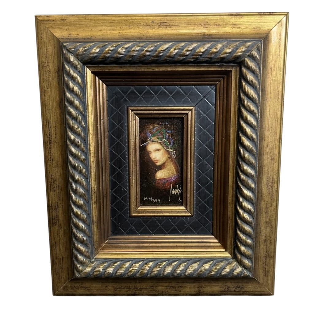 Csaba Markus "La Bella" LE Serigraph On Board: IMPORTANT NOTE: Please be advised that we offer reasonably priced in-house shipping, but you must select Arrange My Own Shipping as part of your post-auction invoice options. Csaba Markus "La Bella" l