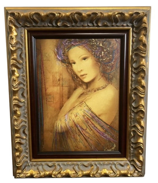 Csaba Markus "La Femme Latalia" Serigraph On Wood: IMPORTANT NOTE: Please be advised that we offer reasonably priced in-house shipping, but you must select Arrange My Own Shipping as part of your post-auction invoice options. Csaba Markus "La Femme La