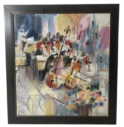 Michael Rozenvain "The Symphony" Artist Proof: IMPORTANT NOTE: Please be advised that we offer reasonably priced in-house shipping, but you must select Arrange My Own Shipping as part of your post-auction invoice options. Michael Rozenvain "The Sy