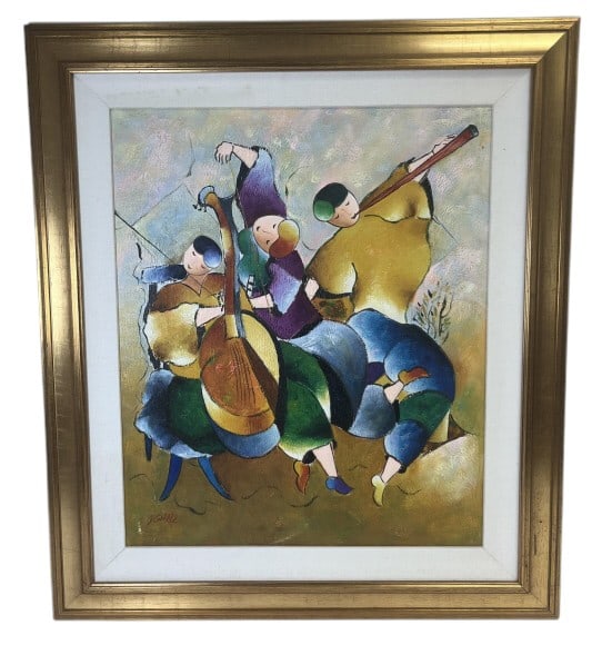 D. Gerald Impasto Abstract Painting Oil On Canvas: IMPORTANT NOTE: Please be advised that we offer reasonably priced in-house shipping, but you must select Arrange My Own Shipping as part of your post-auction invoice options. D. Gerald impasto abstrac