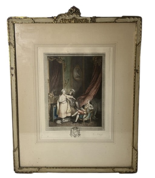 Leon David "Le Petit Jour" Engraving: IMPORTANT NOTE: Please be advised that we offer reasonably priced in-house shipping, but you must select Arrange My Own Shipping as part of your post-auction invoice options. Leon David "Le Petit Jour