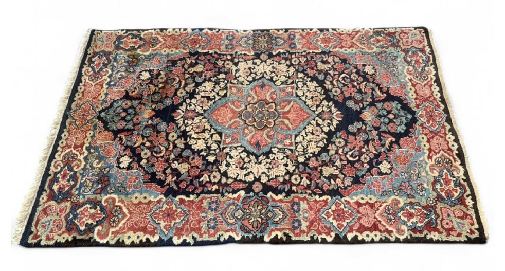Jozan Sarouk Hand-Knotted Wool Persian Rug: IMPORTANT NOTE: Please be advised that we offer reasonably priced in-house shipping, but you must select Arrange My Own Shipping as part of your post-auction invoice options. Jozan Sarouk hand-knotted