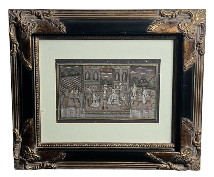 Indian Miniature Mughal Painting (1 of 9)