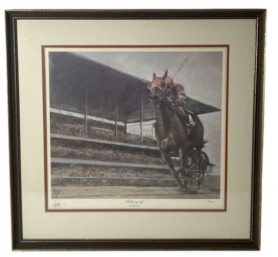 "All By Myself" Signed Limited Edition Print: IMPORTANT NOTE: Please be advised that we offer reasonably priced in-house shipping, but you must select Arrange My Own Shipping as part of your post-auction invoice options. "All By Myself" signed an
