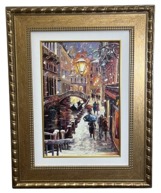 Daniel Wall "Venice Snow" LE HC Embellished Giclee (1 of 13)
