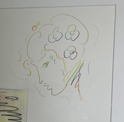 Peter Max Angel w/ Heart (Profile/Sage) HC Etching - 8