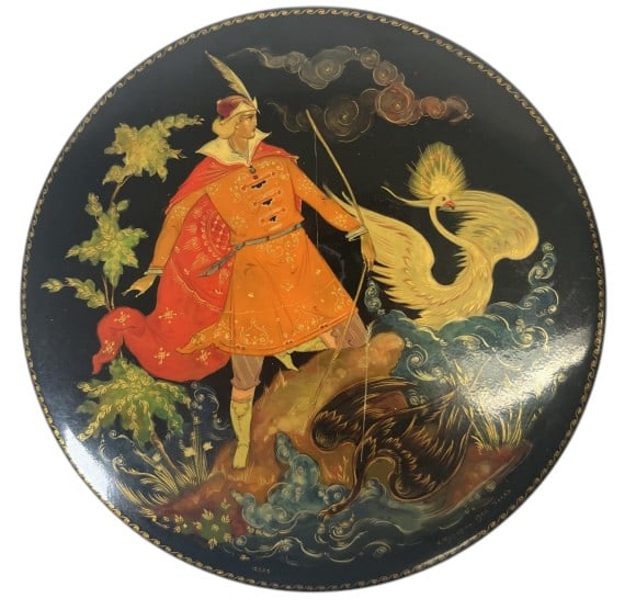 S. Butorin 1964 Palekh Russian Laquer Box (1 of 10)