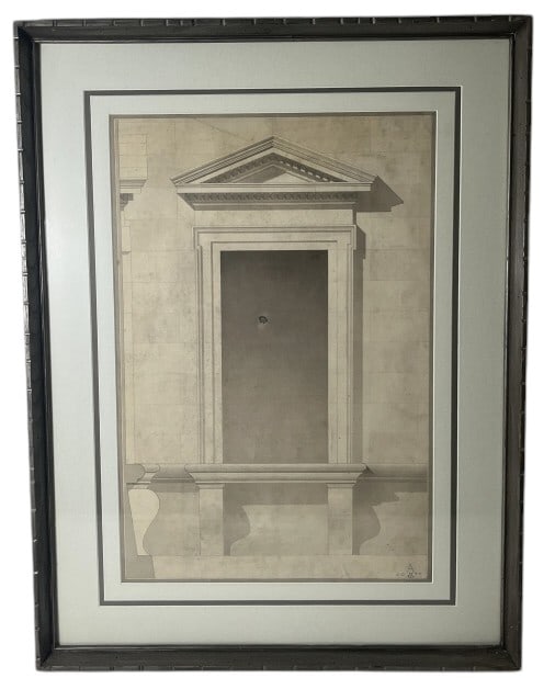 J.C. Jett 1925 Pencil Study Architectural Drawing (1 of 12)