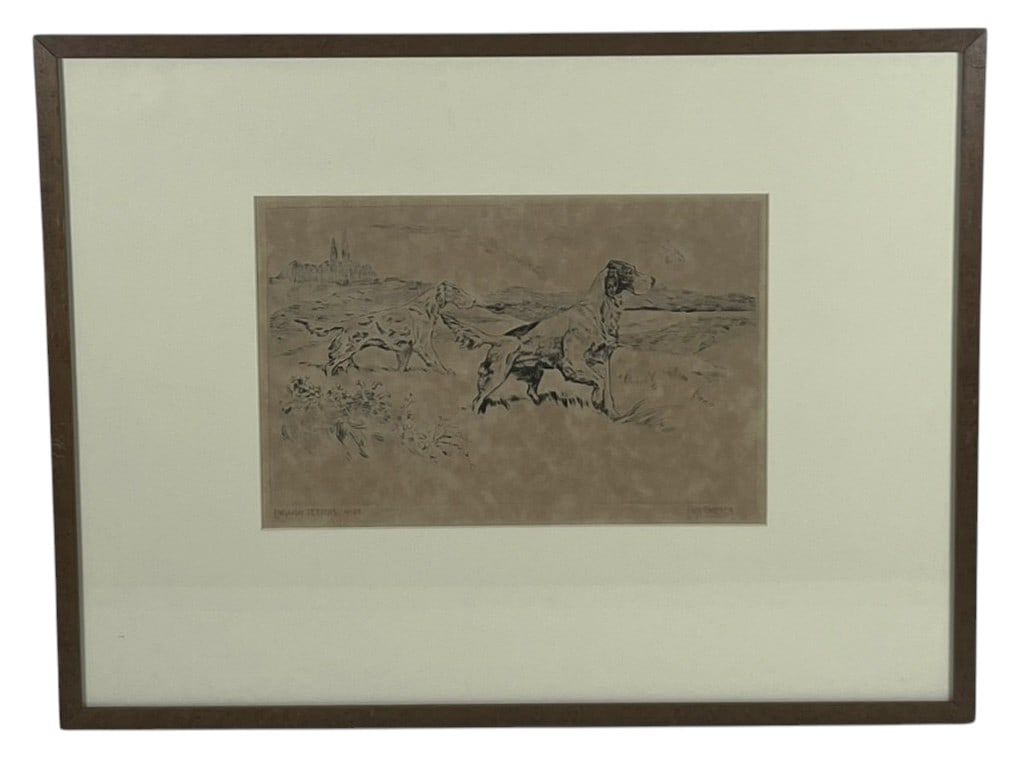 Enno Meyer (American, 1874-1947) Etching: IMPORTANT NOTE: Please be advised that we offer reasonably priced in-house shipping, but you must select Arrange My Own Shipping as part of your post-auction invoice options. Enno Meyer (American, 187
