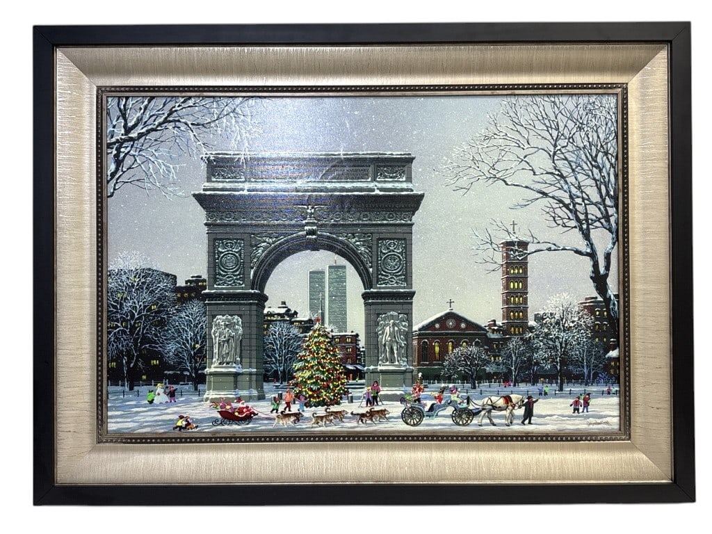Alexander Chen Washington Square Park Giclee: IMPORTANT NOTE: Legacy Auctions offers reasonably priced in-house and 3rd Party shipping options, but you must select Arrange My Own Shipping as part of your post-auction purchase options. Limited edi