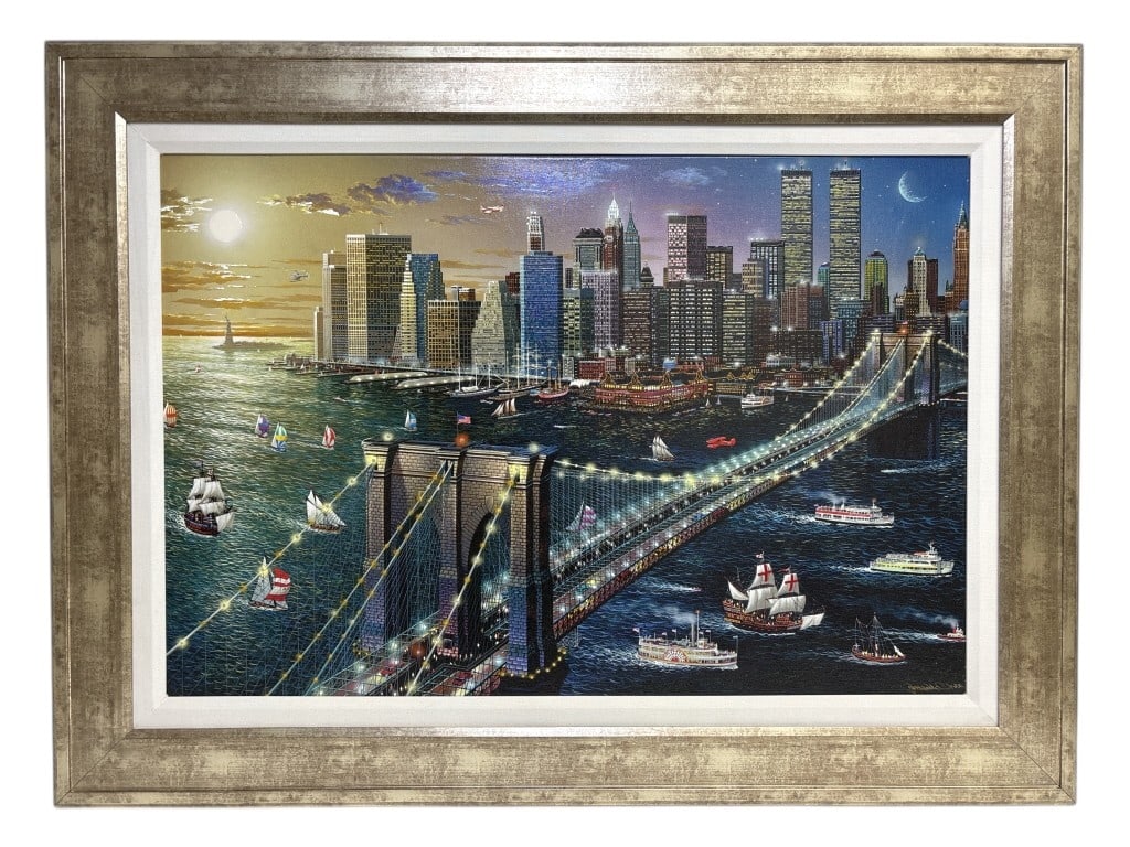Alexander Chen Brooklyn Bridge Giclee on Canvas (1 of 8)