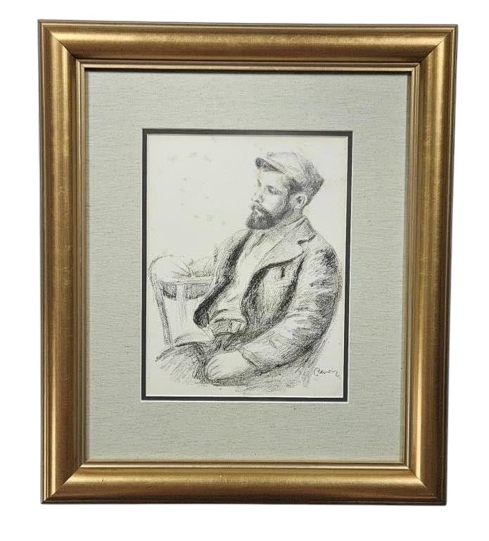 Pierre Auguste Renoir "Louis Valtat" Vollard Ed.: IMPORTANT NOTE: Legacy Auctions offers reasonably priced in-house and 3rd Party shipping options, but you must select Arrange My Own Shipping as part of your post-auction purchase options. Pierre-Augu