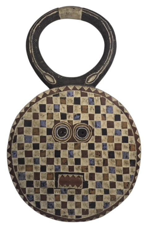 Large 44" African Wooden Baule Goli Tribal Mask: IMPORTANT NOTE: Legacy Auctions offers reasonably priced in-house and 3rd Party shipping options, but you must select Arrange My Own Shipping as part of your post-auction purchase options. Large