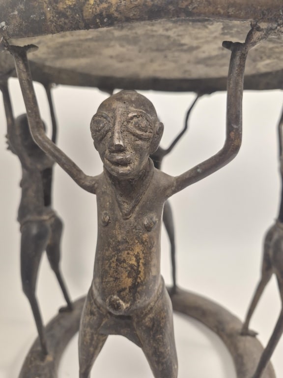 Authentic Bronze Tikar Stool - 5