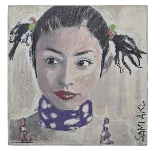 Sami Akl Original Mixed Media On Canvas 2001: IMPORTANT NOTE: Legacy Auctions offers reasonably priced in-house and 3rd Party shipping options, but you must select Arrange My Own Shipping as part of your post-auction purchase options. Sami Akl