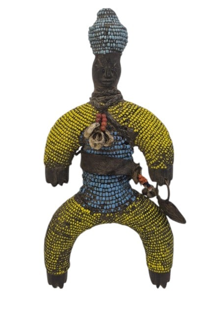 Namji Cameroon Beaded Wood Fertility Doll: IMPORTANT NOTE: Legacy Auctions offers reasonably priced in-house and 3rd Party shipping options, but you must select Arrange My Own Shipping as part of your post-auction purchase options. Namji