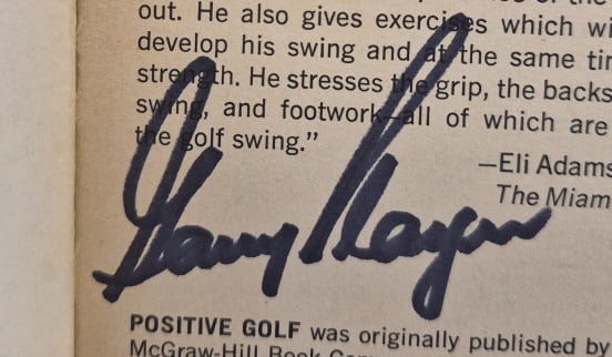Signed Gary Player Paperback Positive Golf - 4