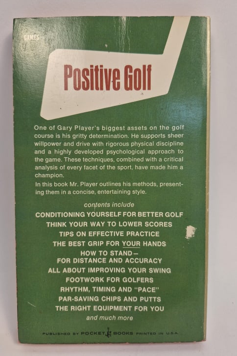 Signed Gary Player Paperback Positive Golf - 6
