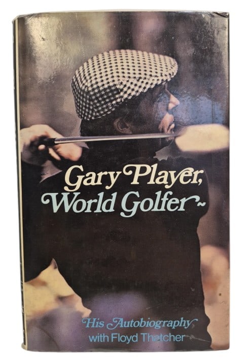 Gary Player Signed Hardcover World Golfer: IMPORTANT NOTE: Legacy Auctions offers reasonably priced in-house and 3rd Party shipping options, but you must select Arrange My Own Shipping as part of your post-auction purchase options. Gary
