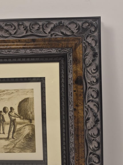 Unsigned Antique Golf Drypoint Etching - 7