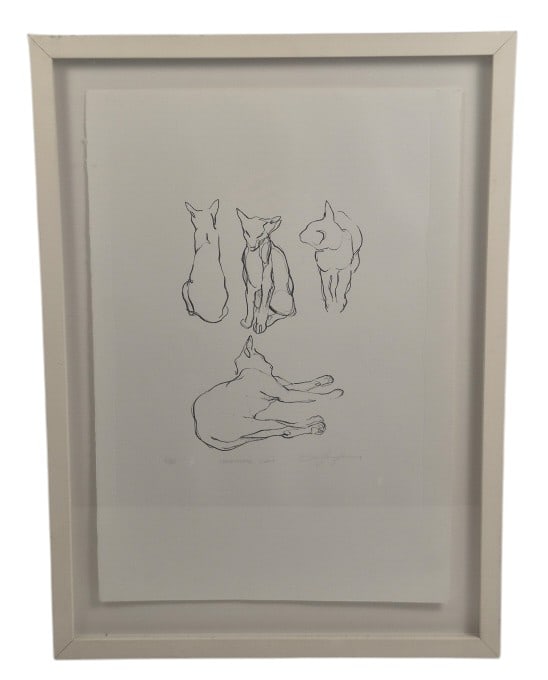 Dylan Lewis "Oriental Cat" Signed LE Print: IMPORTANT NOTE: Legacy Auctions offers reasonably priced in-house and 3rd Party shipping options, but you must select Arrange My Own Shipping as part of your post-auction purchase options. Dylan