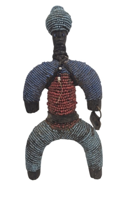 Namji Cameroon Beaded Wood Fertility Doll (1 of 10)