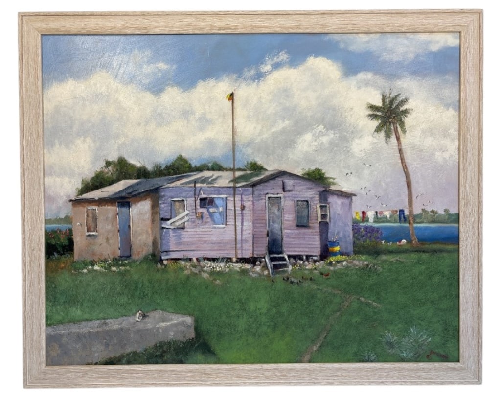 Fritz Keck "Bahama Day" Oil On Board (1 of 7)
