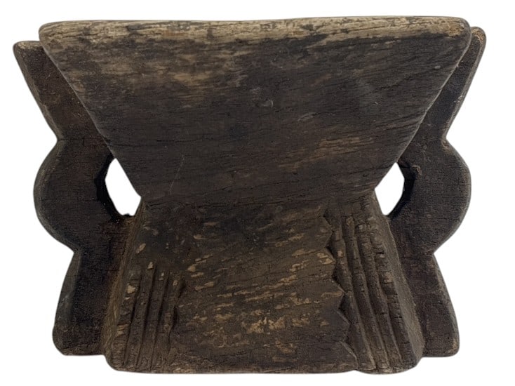 Antique Hand-carved Wooden Seed Holder: IMPORTANT NOTE: Legacy Auctions offers reasonably priced in-house and 3rd Party shipping options, but you must select Arrange My Own Shipping as part of your post-auction purchase options. Antique han