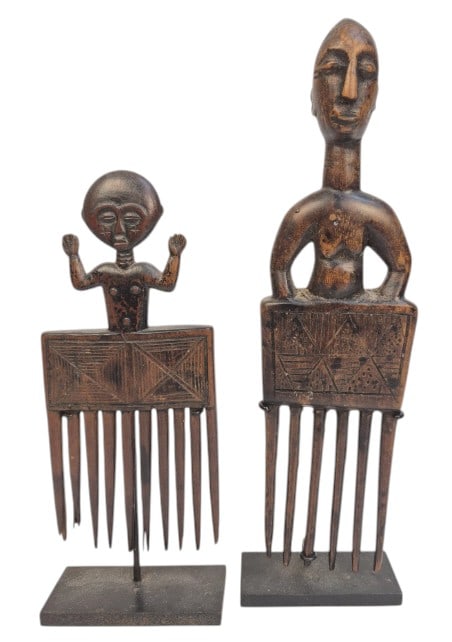 Hand-carved Asante Combs Ghana & Ivory Coast (1 of 12)