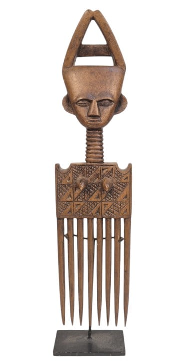 Hand-carved Asante Comb Ghana & Ivory Coast (1 of 8)
